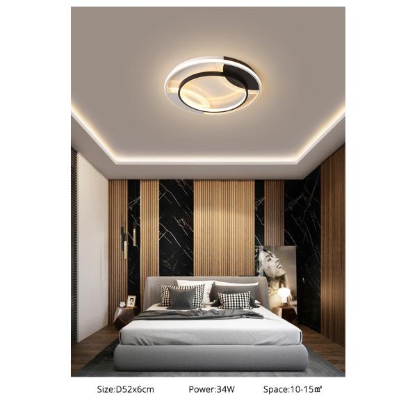 Round Square Led ceiling lamp For Living Room Lights Bedroom Black White ceiling Lights(WH-MA-264)