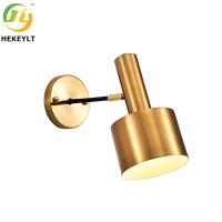 Elegante nórdico moderno de cobre da luz E26 da parede do ouro interno da decoração