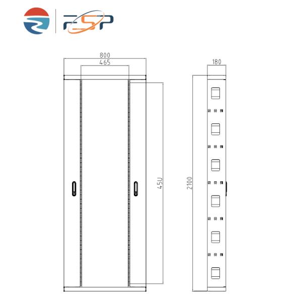 45U Open Rack Fiber Optical Distribution Frame ODF для приложений FTTH