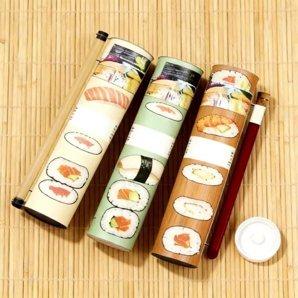 Custom Biodegradable Sushi Paper Tube Push Pop Tube Box