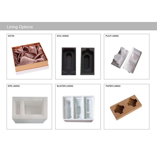 Косметика подарка установила пустые коробки упаковывая для паковать щеток макияжа