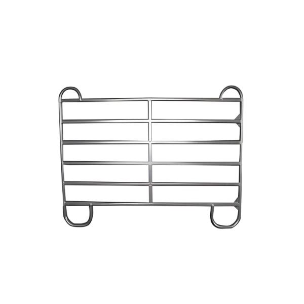Panneaux de clôture ronds en métal galvanisé robuste de 12 pieds pour bétail, corral, clôture de ferme