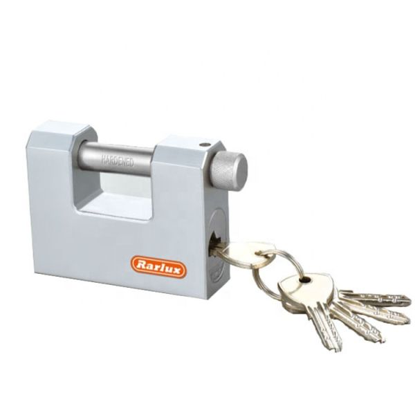 Rarlux70-100mm High Safety Solid Steel Heavy Duty Durable Anti-Theft Key Padlock with Plated Surface