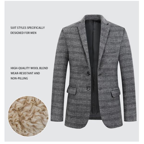 Windproof Stand Collar Casual Fashion Coat Personalized Custom Men's Suit Jacket