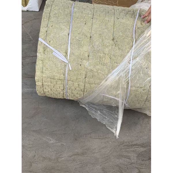 Thermal Insulation Mineral Wool Blanket Rockwool Roll With Wire Mesh Alumina Foil