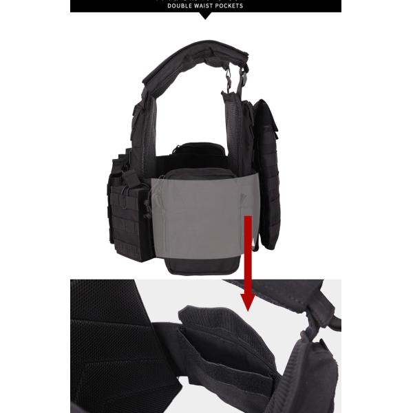 Multi-functional Pocket Lightweight Tactical Vest Adjustable Quick Release System