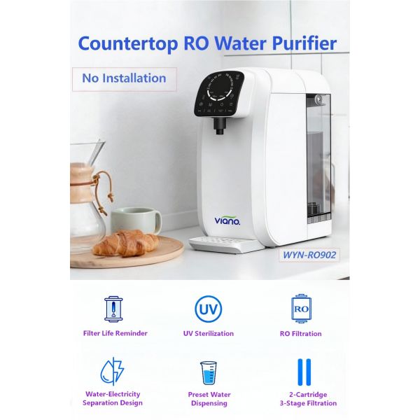 Desktop RO Zero Installation Water Purifier with UV Sterilization