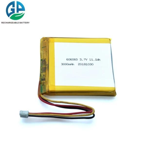 Ul Certified 606060 перезаряжаемая литий полимерная батарея 3.7v 3000mah