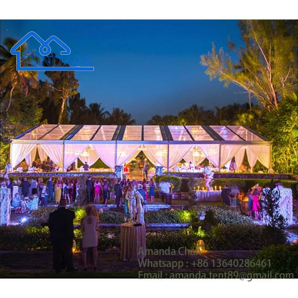 Clear-Span Graduation Party Marquee Tents Waterproof PVC Aluminum Alloy Frame Event Canopy Structure