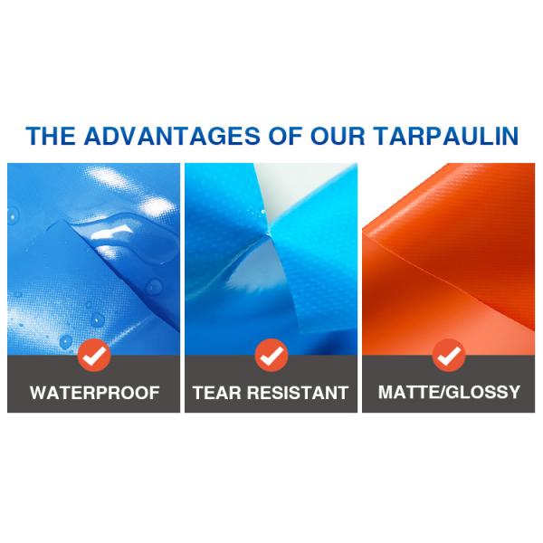 Heavy Duty PVC Inflatable Boat Fabric Industry Waterproof Tarp Material For Awning Tent Truck Cover