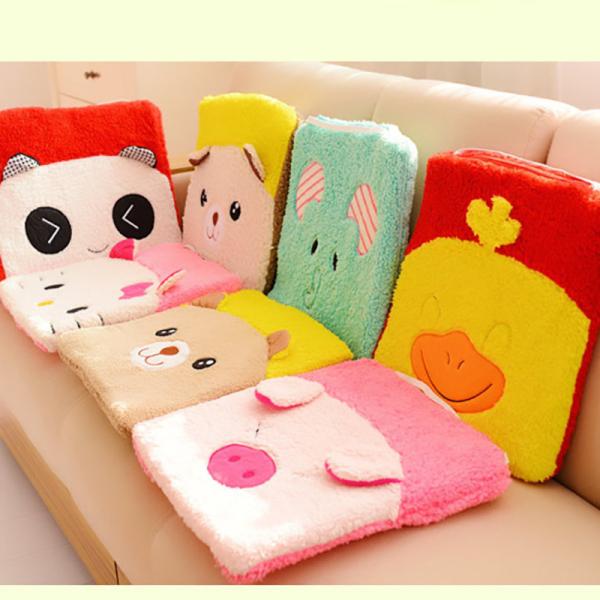 Coral Fleece Soft Plush Seat Cushions For Car / Office 35 * 35 * 3CM
