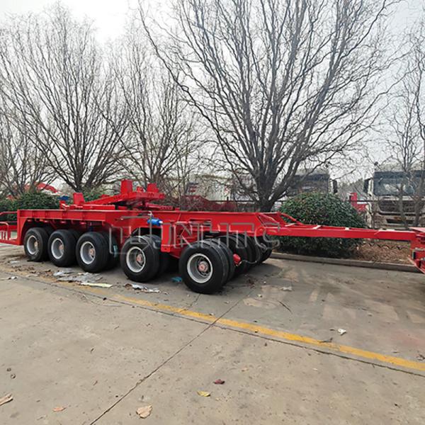 Gooseneck Lowbed Trailer Lowboy Axle for Sale High Quality 60 Tons 4 Axles Steel Truck Trailers Low Bed Truck Trailer
