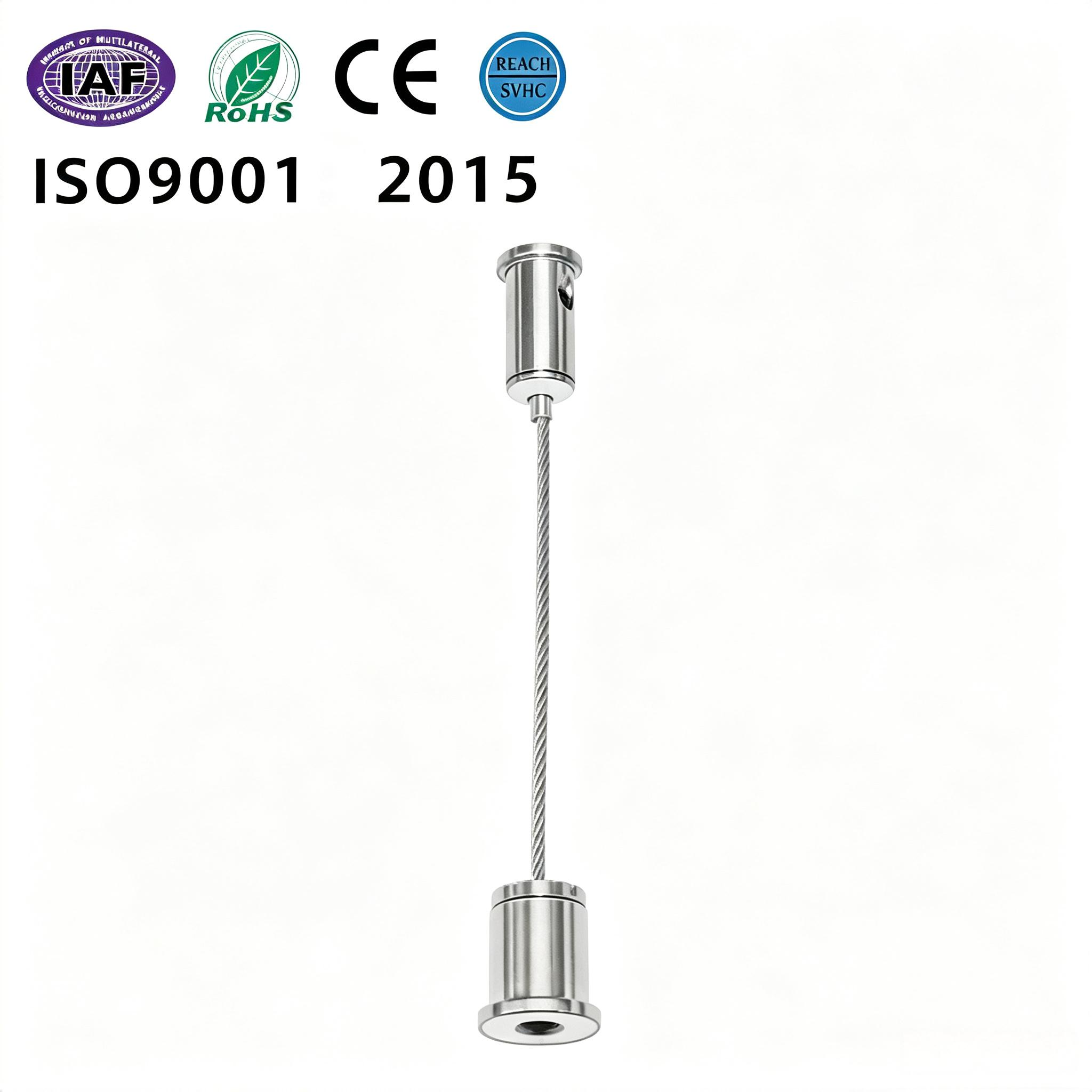 Stainless Steel Wire Rope Suspension Kit Adjustable for Lighting Installation