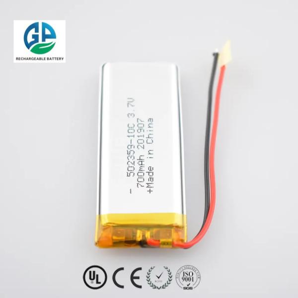 502359 Model 700mAh 10C High Discharge Rate Li Polymer Battery for Drones