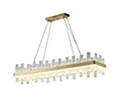 Handmade Cracked Glass And Crystal Pendant Lighting Modern Chandelier Lights ODM ISO9001