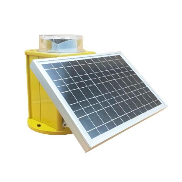 ICAO Solar Obstruction Light with ≥2000cd Light Intensity, ICAO Annex 14 & FAA L864 Compliant, and Lithium Ion Battery