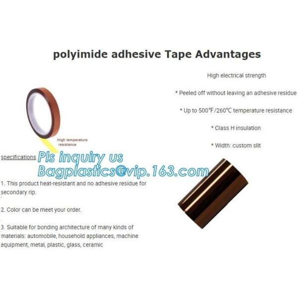 Silicone Pressure Sensitive Adhesive kapton film/polyimide tape Polyester Silicone Painter high-temp resistant silicone