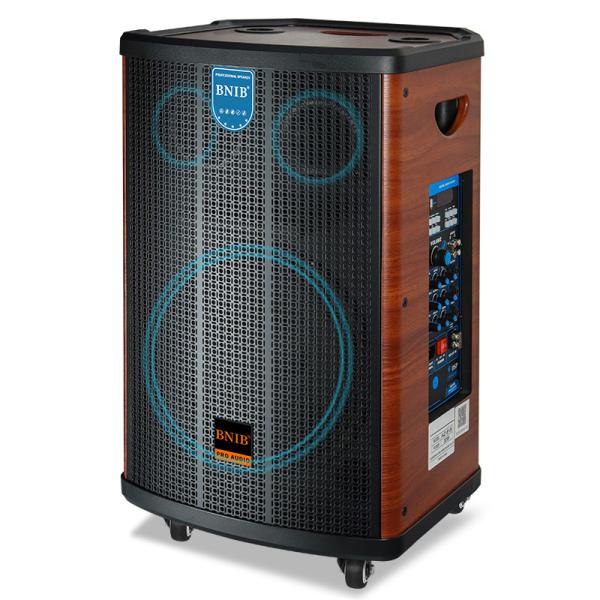 Outdoor Portable Boombox Bluetooth Speaker Wireless 10 - 15 Inch With Wheels