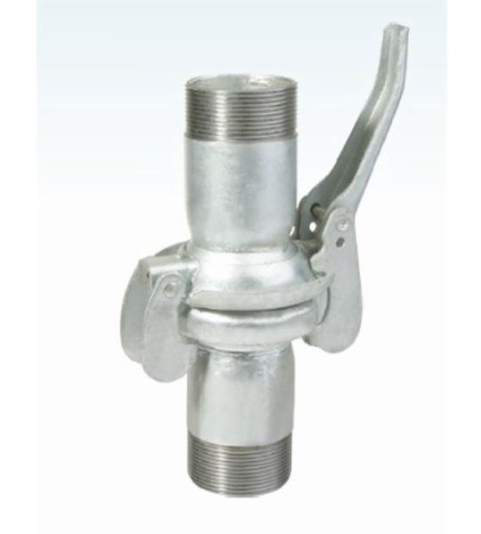 TUV / CE Bauer Coupler in carbon steel with thread , Male Bauer Coupling