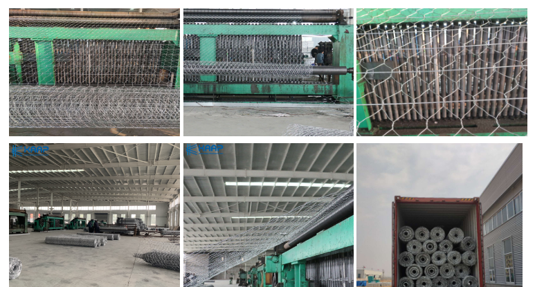 Шестиугольный сплетенный Pvc покрыл подпорную стенку корзин 2.2mm Galfan Gabion