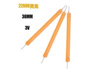 Dc3v 38MM COB Filament LED 2200k 2700K 6500K Pièces de lampes à filaments en céramique