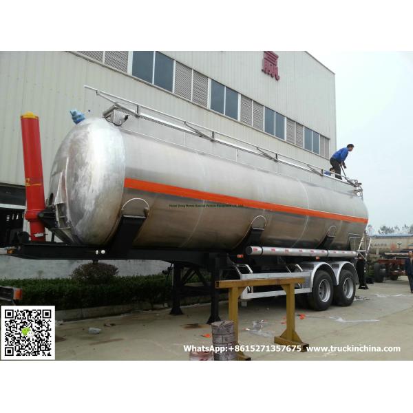 Aluminum Alloy  Wheat Flour Bulk Tanker with Tipping Hydraulic Cylinder (6000USG-10000USG ）whApp:+8615271357675