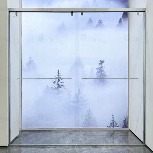 Resistencia a la corrosión Profil de pared de cristal de la ducha Alta precisión para la separación húmeda seca