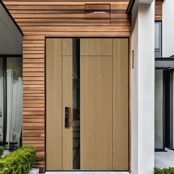 Custom Villa Pivot Front Door Soundproof Security Entrance Door Doorbell Option