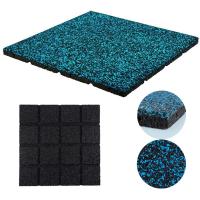 Eco Friendly Gym Floor Tiles Anti Slip Rubber Flooring Mats Shock Absorbing