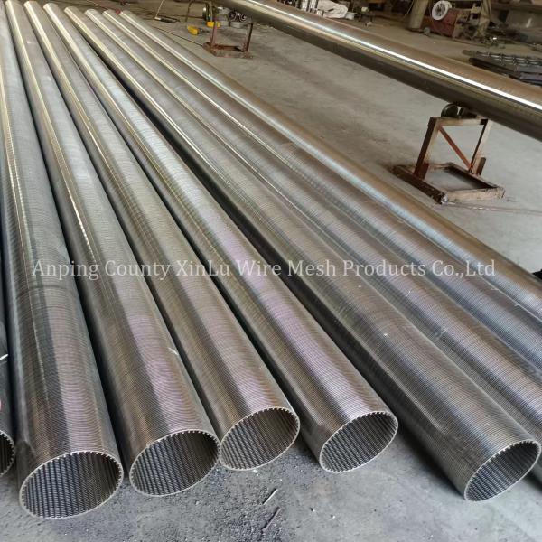 2.9m Wire Wrapped Stainless Steel Sand Control Screen Pipe for Water Well Drilling