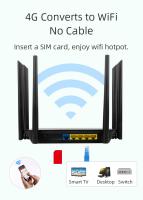 1200mbps 5G radio mobile à deux bandes du routeur ATT T WCDMA LTE FDD TDD Wifi