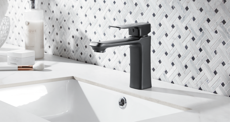 ARROW Modern Design Chrome Bathroom Vanity Faucet with Ceramic Cartridge Single Hole Deck Mounted Basin Mixer Faucet