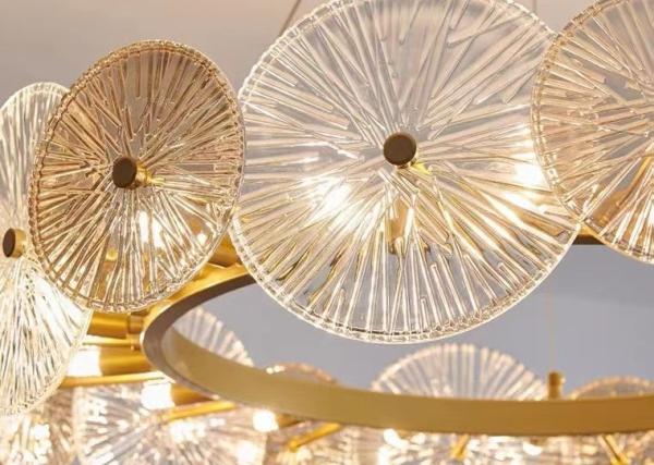 Luxury Hanging Pendant Lights Led Lighting Modern Flower Glass Chandeliers And Lamps