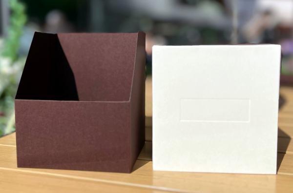 Boîte cadeau rigide blanche personnalisée pour café, thé et collations