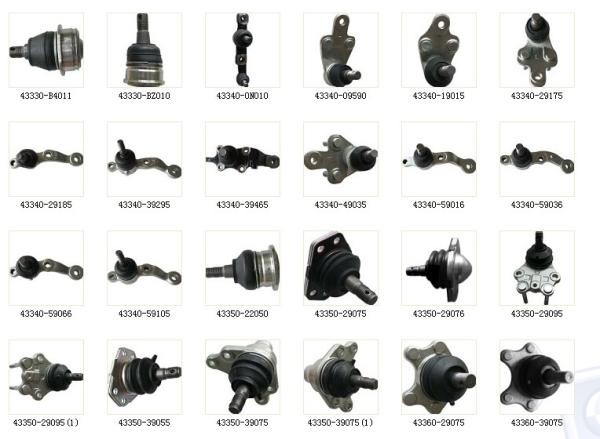 spare parts TOYOTA ball joint list High quality with brand packing One year warranty