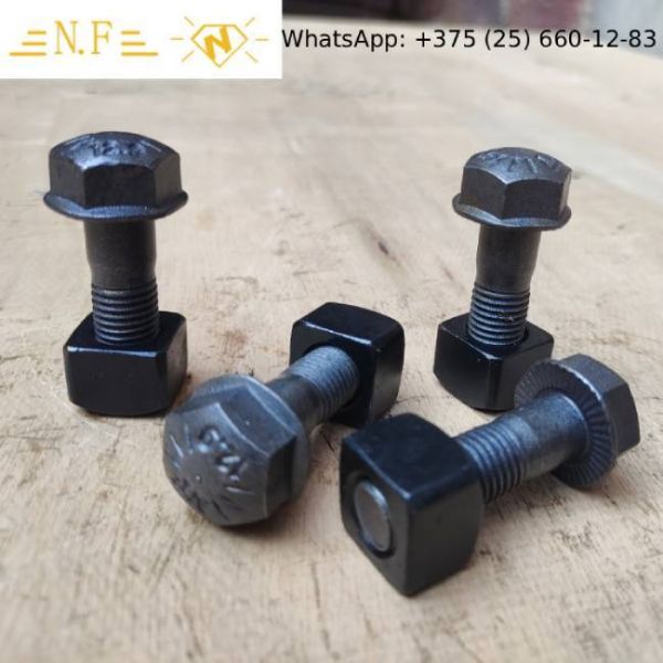 Anti Loosening Excavator Track Bolt And Nut Grade 12.9 K907 Excavator Spare Parts