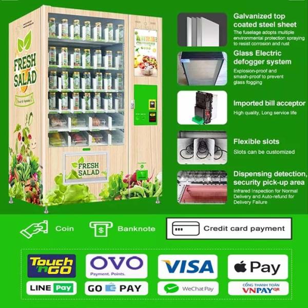 24 Hours Self Service Egg Dispenser Vending Machines For Foods With Elevator