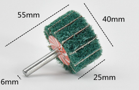 Green Shaft Grinding Flap Wheel Discs 20mm 25mm 30mm 40mm 50mm 60mm 80mm 100mm