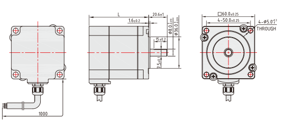 2 - мотор Nema 24 3.2N.M 5A IP65 участка водоустойчивый Stepper