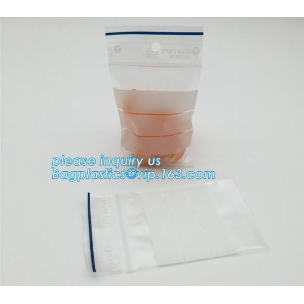 sealing double bag with zipper top for products packing, 5KG resealable rice bag with zipper, bag plastic breast milk st