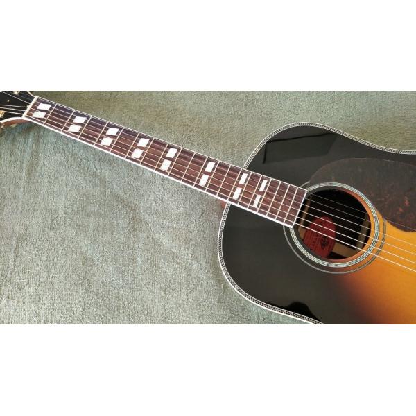 Guitar Factory Customization Acoustic Guitar Vintage Top AAA Sitka Solid Spruce Body Guitar with Fishman pickups