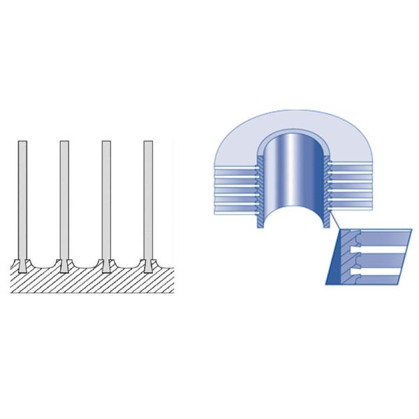 ASTM A179 G Fin Tube Carbon Steel Tube ASTM B209 Al 1050 для охлаждающей башни