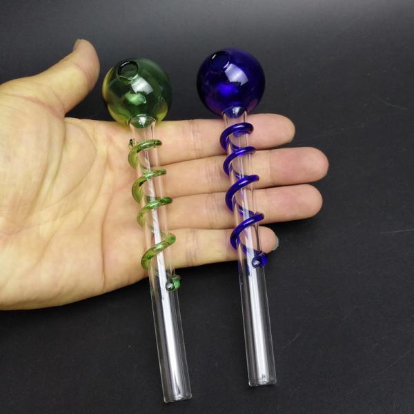 Pryrex Dot Incense Oil Burners Glass Smoking Pipe 5.5 Inches Lightweight