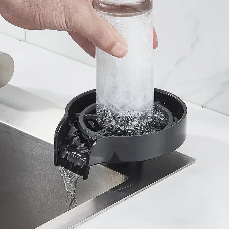 Customized ABS Kitchen Sink Accessories Bar Bottle Cup Glass Rinser for Coffee Lovers