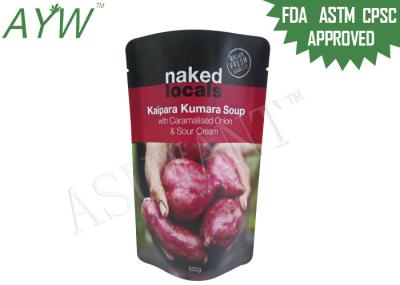 O empacotamento de alimento Resealable do zíper ensaca o plástico laminado com cor/logotipo personalizados