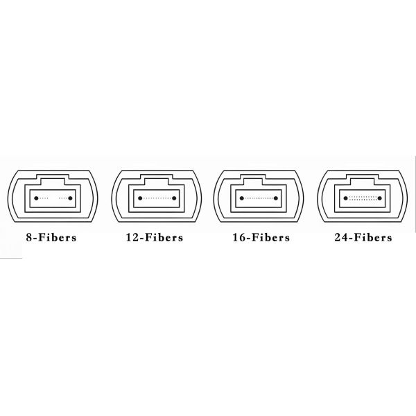 48F 2*24F 4*12F 6*8F SMF G657A MPO/APC Patch Jumpers MTP/APC 48fibers Multi-cores Optical Trunk Cable Key up to Key up