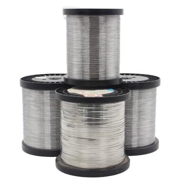 Eletrotérmico Preto Recheado Suave Brilhante Branco Fios Fe-Cr-Al Flat Wire