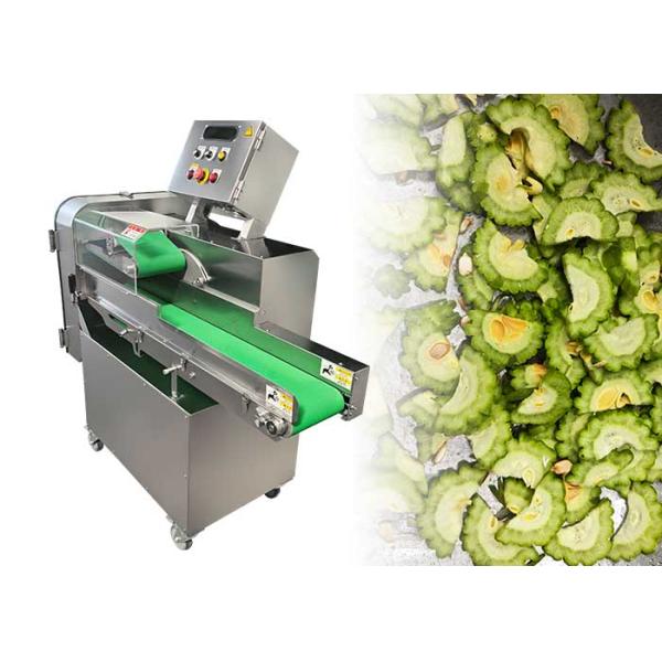 Large Vegetable Cutting Machine 1500kg/H With 200mm Width Conveyor Belt Inlet