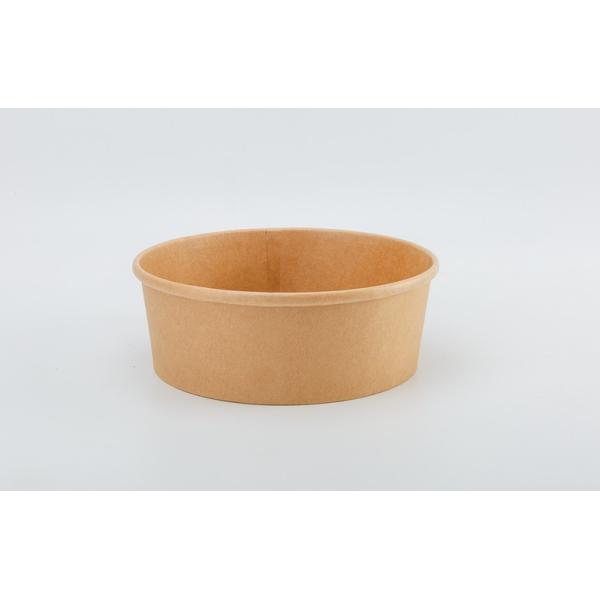 Home Disposable Leak Resistant Kraft Paper Bowls 600pcs / Carton Packing