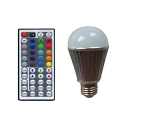 RGB 3*3W E27 led bulb light wide beam angle 120 degree